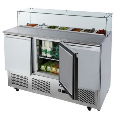 3 DOORS PIZZA TABLE SALADETTE FRIDGE 1365 MM ESL3864