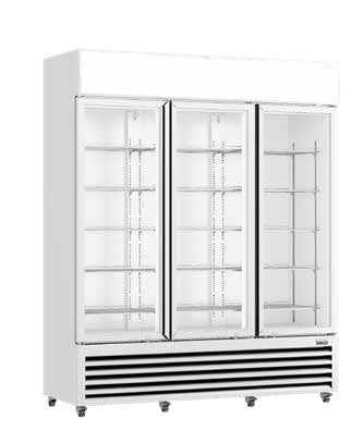 Thermaster Three Glass Door Colourbond Upright Drink Fridge LG-1203P
