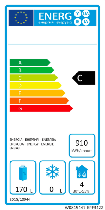 UNDERBENCH THREE DOOR COOLING FRIDGE TABLE 1795 MM EPF3432
