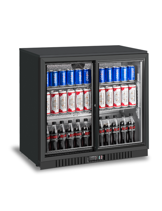 2 SLIDING DOORS BACK BAR COOLER BB-208SEC