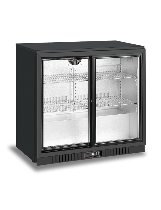 2 SLIDING DOORS BACK BAR COOLER BB-208SEC