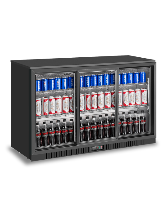 3 SLIDING DOORS BACK BAR COOLER BB-330SEC