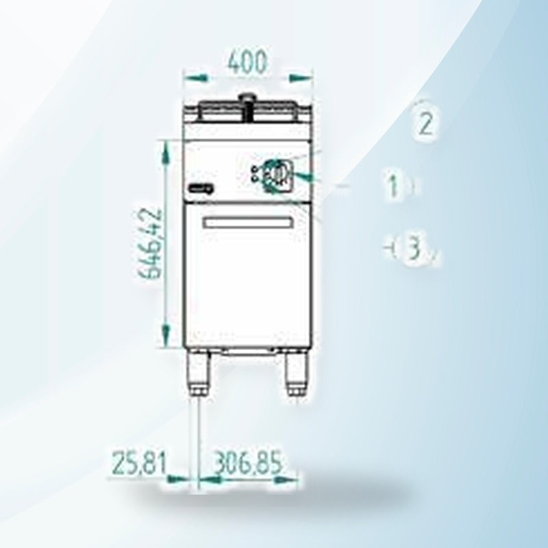 AMING standardized product image - Fagor Kore 900 Series Deep Fat Fryer - F-G9221