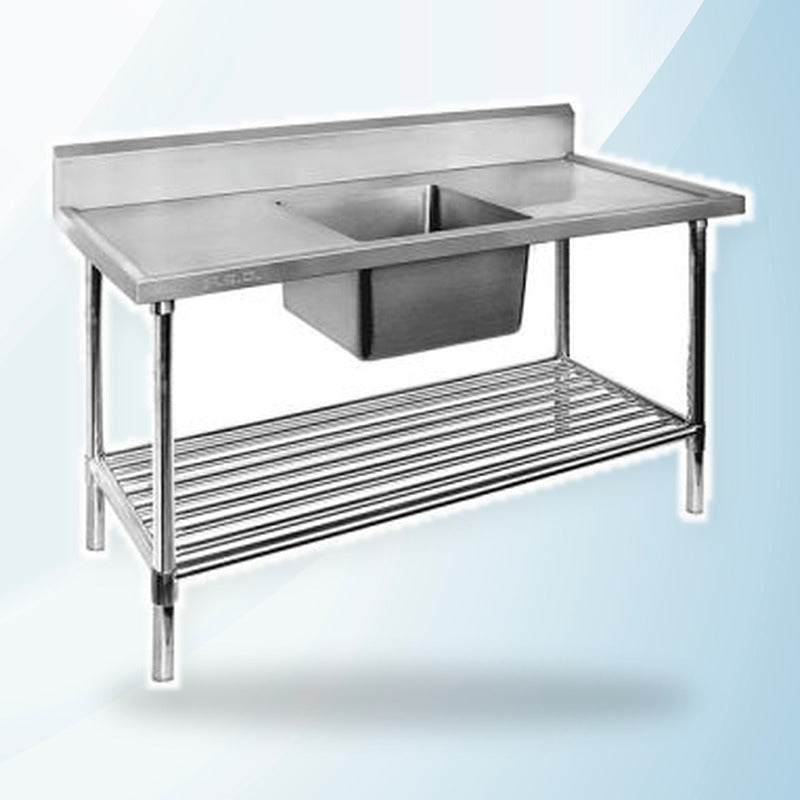 AMING standardized product image - SSB7-1200C/A Single Centre Sink Bench & Pot Undershelf