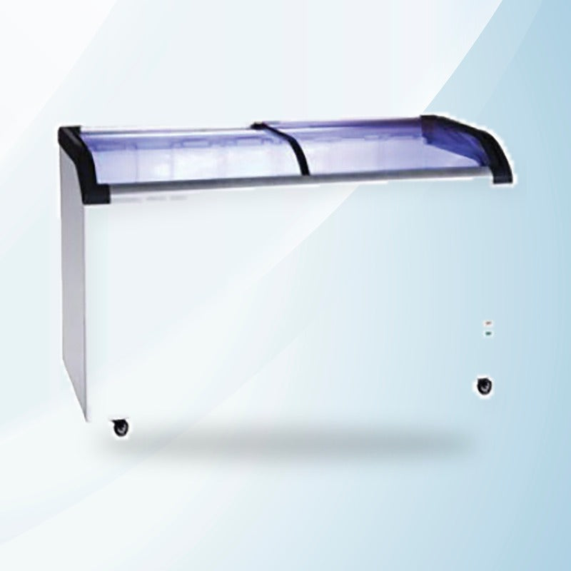 AMING standardized product image - Two glass sliding lids chest freezer with castors - ST445