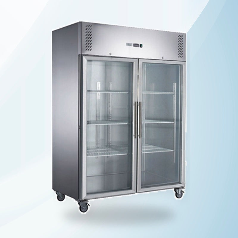 AMING standardized product image - FED-X S/S Two Full Glass Door Upright Freezer - XURF1200G2V