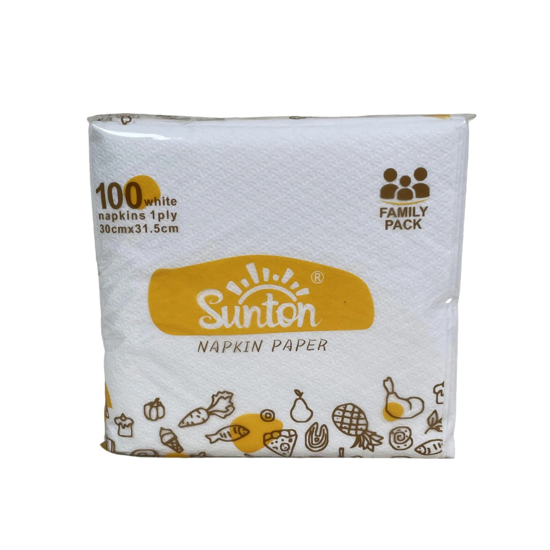 PakMax 1 ply 100 Sheets 1/4 Fold White Napkin (FWN114-315-100) — Carton of 4800