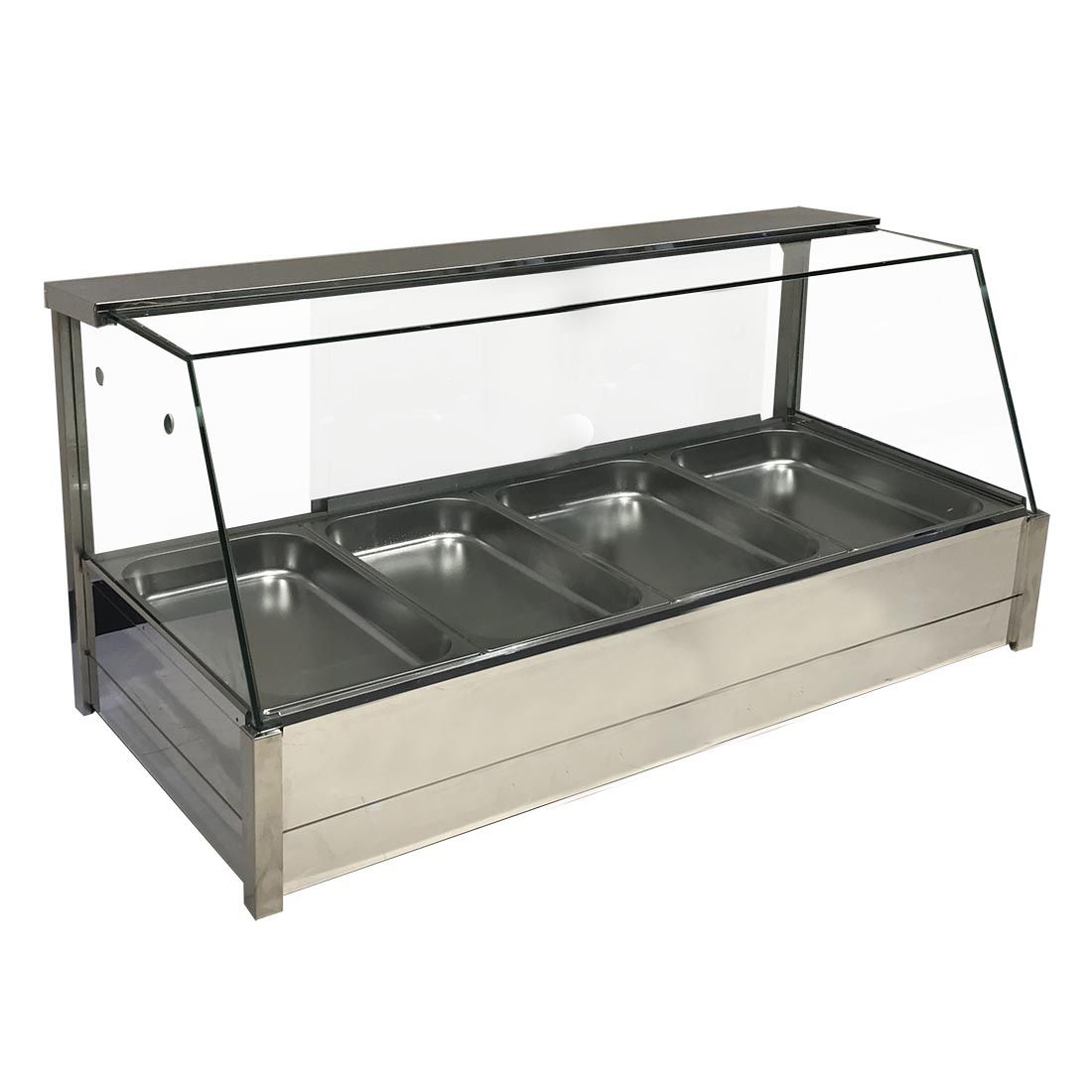 Heated 8 x Half Pan Bain Marie Angled Countertop Display (BM14TD)