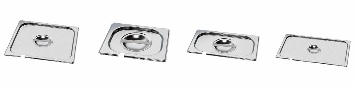 STAINLESS STEEL LIDS WITH CUT FOR SPOON 176 162 P16000
