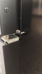 EX-SHOWROOM Thermaster Single Glass Door Black Colourbond Upright Drink Fridge (LG-540BP-1)