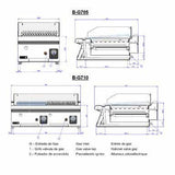 Fagor Kore 700 Series Bench Top Gas Chargrill - B-G705