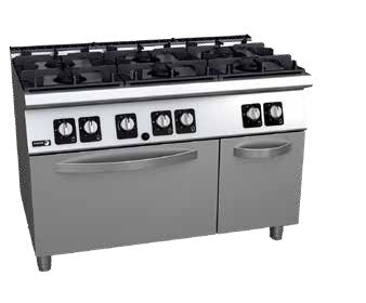 Fagor Kore 700 Series 6 Burner Gas Range with Gas Oven - C-G761H