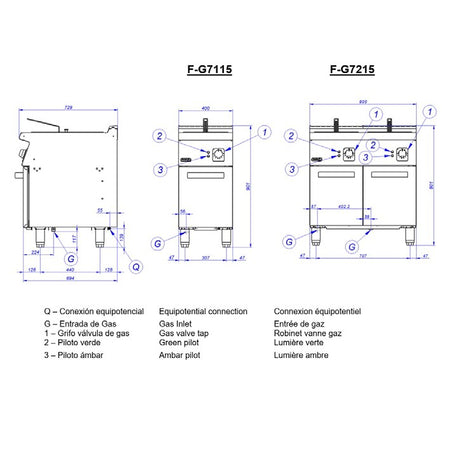 Fagor Kore 700 Fryer with 2x15L Tank and 2 Baskets - F-G7215