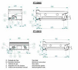Fagor Kore 900 Series Gas Fry Top - FT-G910L