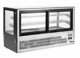 Counter Top Square Glass Hot Food Display - GN-900HRT