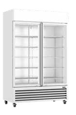 Thermaster Large Two Glass Door Colourbond Upright Drink Fridge LG-1200P