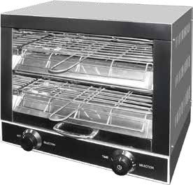 Benchstar Single infrared quartz element salamander griller toaster and timer - QT-1