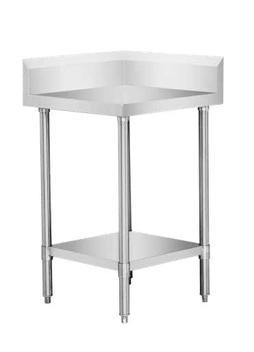 WBCB6-0900/A - Corner Workbench, 150mm Splashback & Undershelf