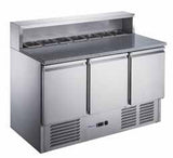 FED-X Two Door Salad Prep Fridge with Marble Top - XGNS900E