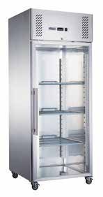 FED-X S/S Full Glass Door Upright Fridge - XURC600G1V