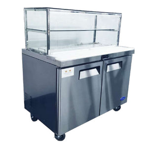 Atosa 2 Door Sandwich Bar With Glass Canopy 1225Mm (MSF8302G)