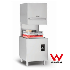 Asber Tech Line Pass-Through Hood Type Dishwasher — 675 mm Wide (GE-H500BDD)
