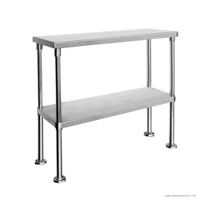 Modular Systems Double Tier 400mm Deep Workbench Overshelf 750mm High (WBO2-1800-400)