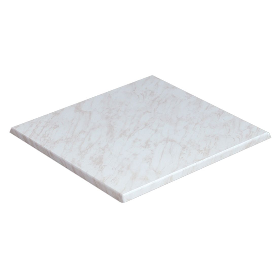 Square 600 Laminate Table Top - White Marble Type (BLH-S66WM)
