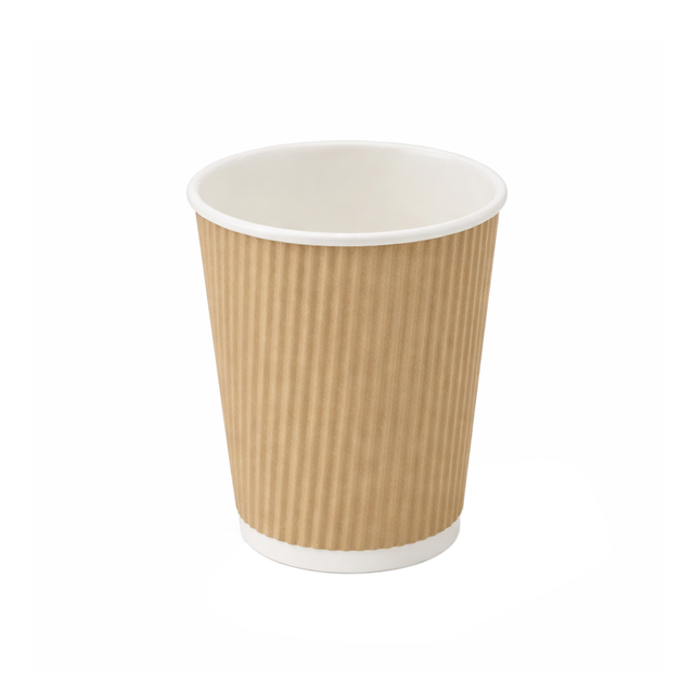 PakMax KRAFT 16oz Corrugated Hot Paper Cup (CHPC-90-16K) — Carton of 500