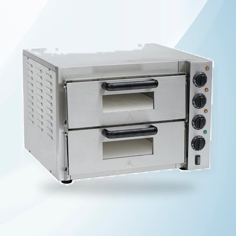 AMING standardized product image - BakerMax Compact Countertop Double Deck Electric Pizza Oven - EP-2T