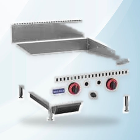 AMING standardized product image - GG-24 Two burner NG Griddle Top