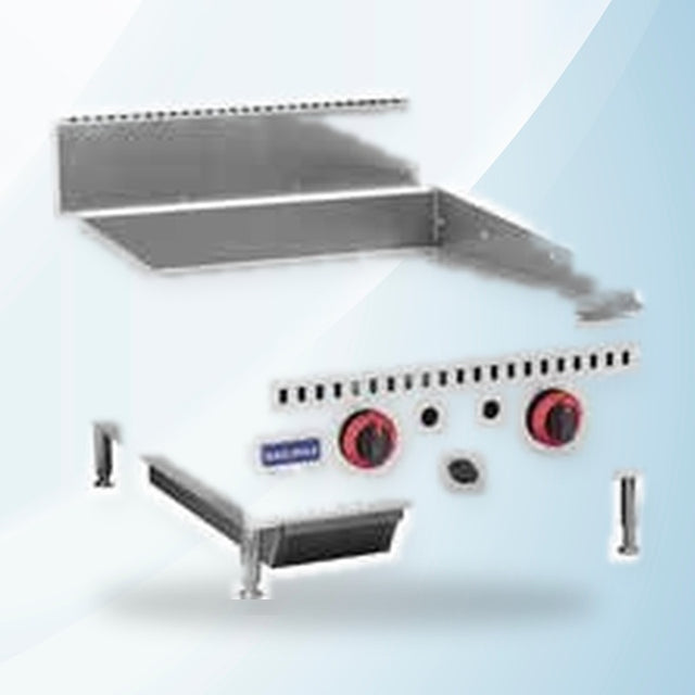 AMING standardized product image - GG-24 Two burner NG Griddle Top