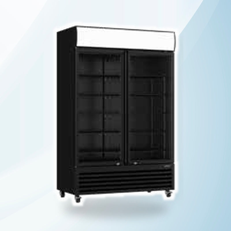 AMING standardized product image - Thermaster Large Two Glass Door Colourbond Upright Drink Fridge - LG-1200BP