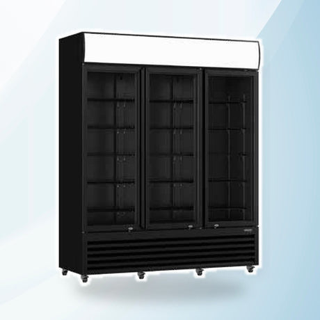 AMING standardized product image - Thermaster Three Glass Door Colourbond Upright Drink Fridge - LG-1203BP