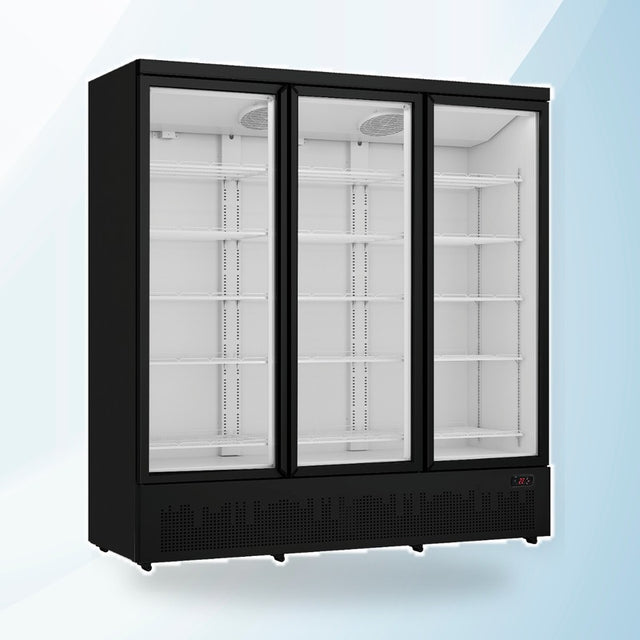 AMING standardized product image - Triple Glass Door Colourbond Upright Drink Fridge Bottom Mounted - LG-1500BGBM