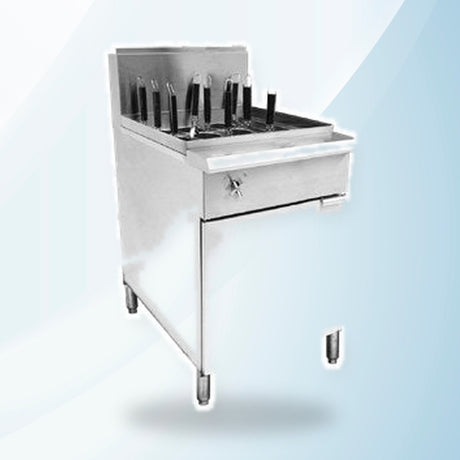 AMING standardized product image - PC150-6 - V Pan Natural Gas 6 Baskets Pasta and Noodle Cooker