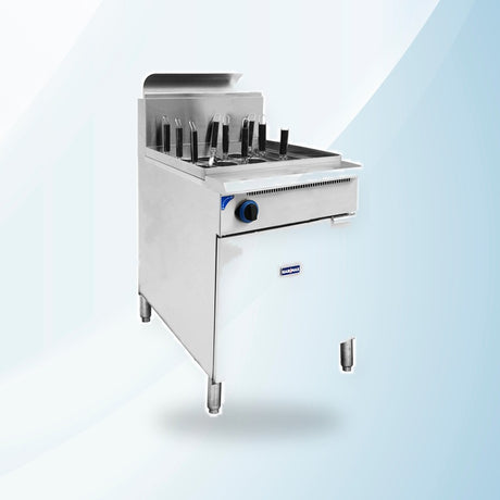 AMING standardized product image - PC150-9 - V Pan Natural Gas 9 Baskets Pasta and Noodle Cooker