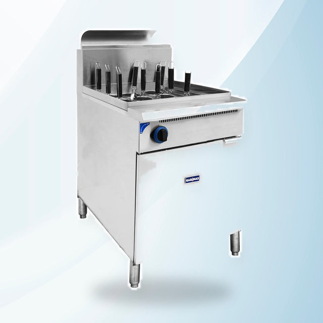AMING standardized product image - PC150-9 - V Pan Natural Gas 9 Baskets Pasta and Noodle Cooker