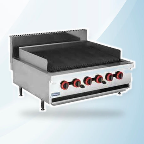 AMING standardized product image - QR-36E Natural Gas 6 Burner Char Grill Top