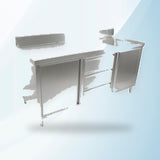 AMING standardized product image - SC-6-1800R-H Cabinet with Right Sink