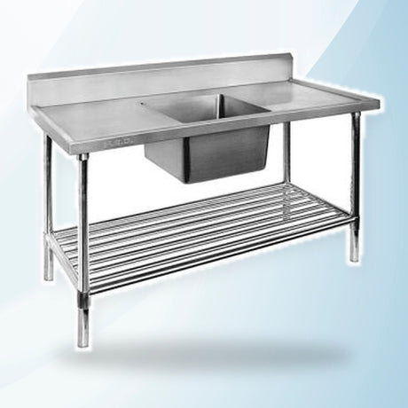 AMING standardized product image - SSB7-1200C/A Single Centre Sink Bench & Pot Undershelf