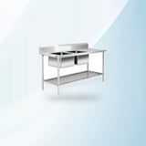 AMING standardized product image - SSBD7-1800L/A - Left Inlet Single Sink Dishwasher Bench