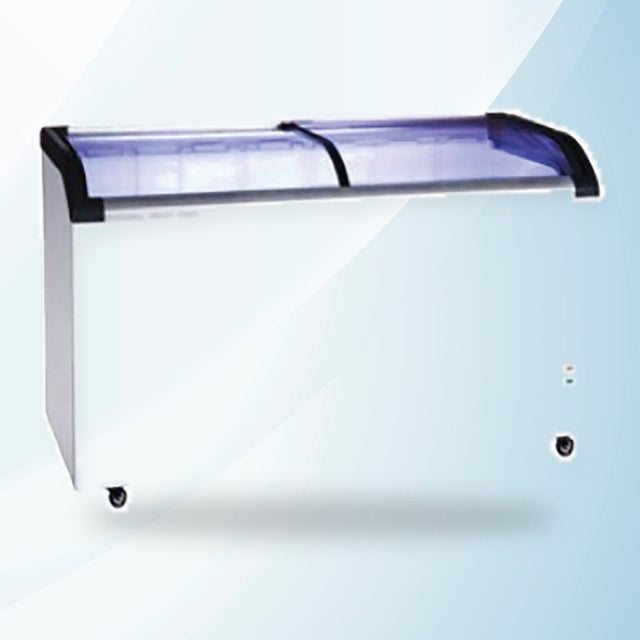 AMING standardized product image - Two glass sliding lids chest freezer with castors - ST545