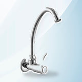 AMING standardized product image - Sunmixer Wall Mounted Gooseneck Faucet with Front Handle T20139L