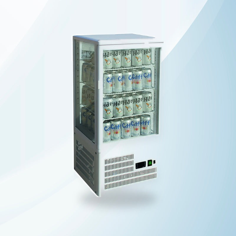 AMING standardized product image - TCBD78W Four-Sided Countertop Display Fridge White
