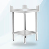AMING standardized product image - WBCB7-0700/A Corner Workbench,150mm Splashback & Undershelf 700x700x900mm