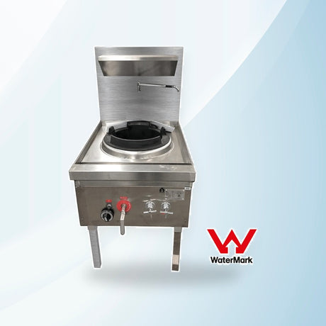 AMING standardized product image - WW-1NC Stainless Steel Waterless Nature Gas Single Wok Chimney Burner