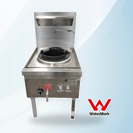 AMING standardized product image - WW-1NC Stainless Steel Waterless Nature Gas Single Wok Chimney Burner