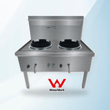 AMING standardized product image - WW-2L Stainless Steel Waterless LPG Gas Double Wok
