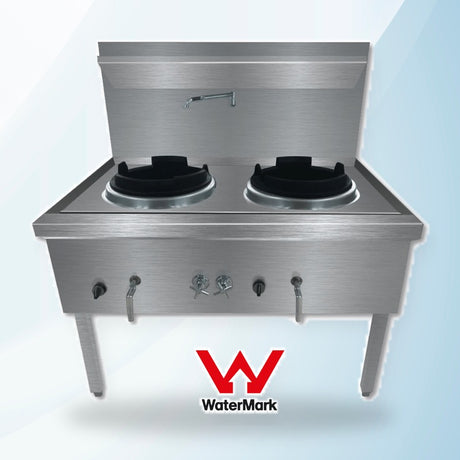 AMING standardized product image - WW-2L Stainless Steel Waterless LPG Gas Double Wok